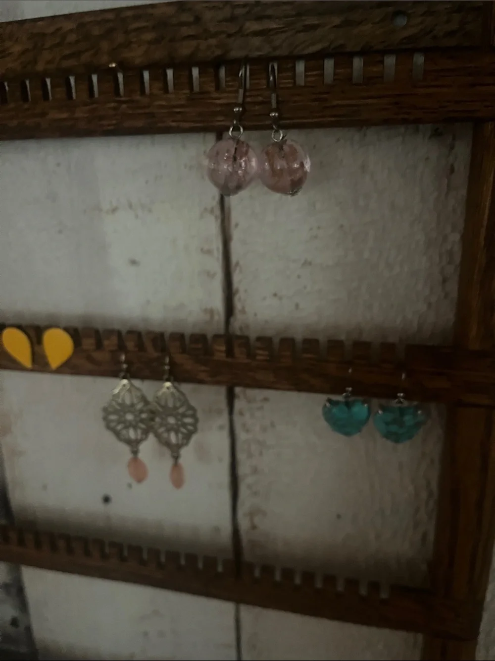 Rustic Vintage Wall Mount Jewelry Organizer - Picture 6 of 6